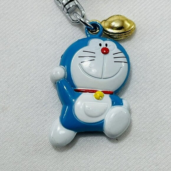 Fujiko Doraemon Dorayaki Figure Keyring Keychain Anime Cartoon Metal Heavyweight - Picture 5 of 9